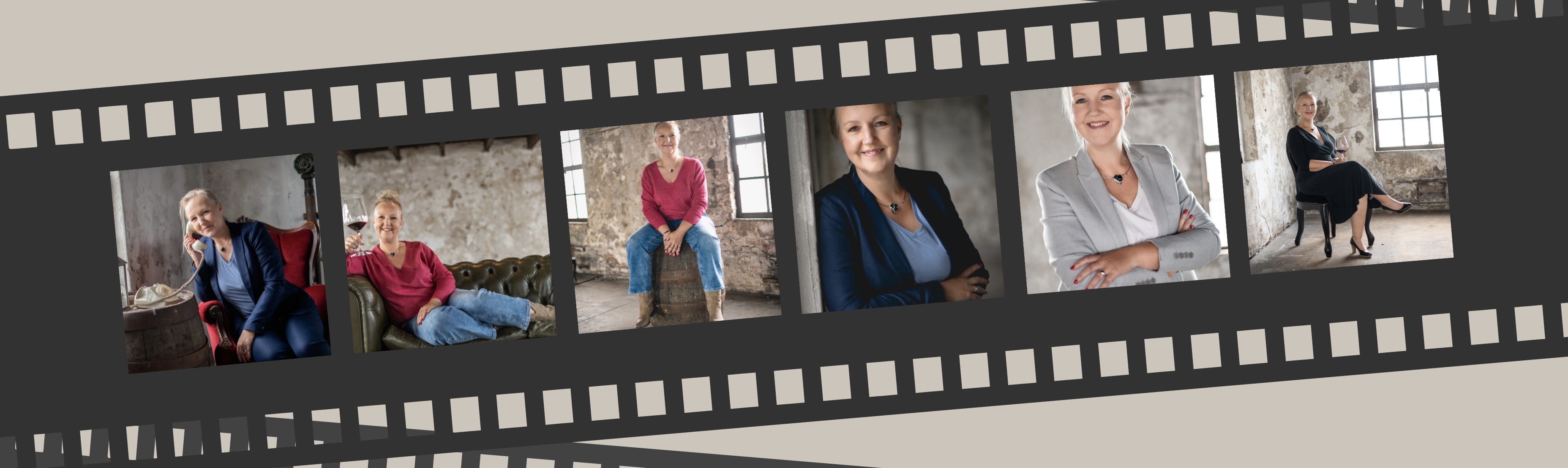 film strip fotoshoot Lenneke by Inge Smulders visagie en haar Ria Kap